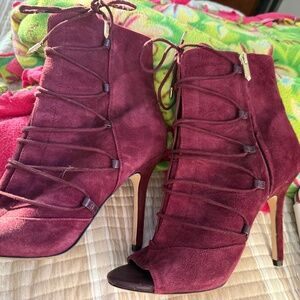 Sam Edelman Asher wine burgundy size 9 peep toe